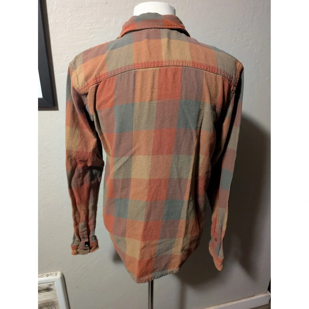 Womens Quicksilver Indie Grunge‎ Plaid Button Down sz XL - Picture 2 of 6